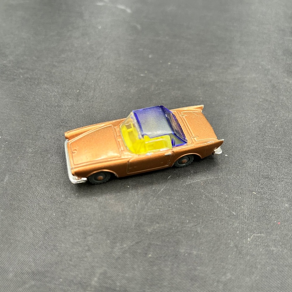 Husky Sunbeam Alpine Diecast Car Metallic Copper Yellow Interior Great Britain